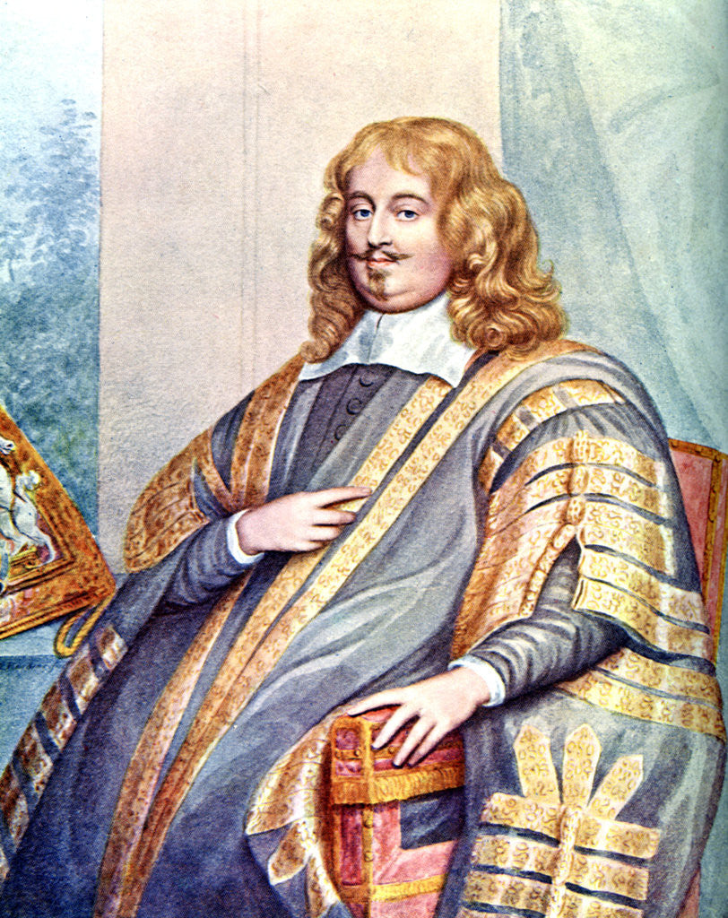 Detail of Edward Hyde, 1st Earl of Clarendon, 17th century English statesman and historian by George Perfect Harding