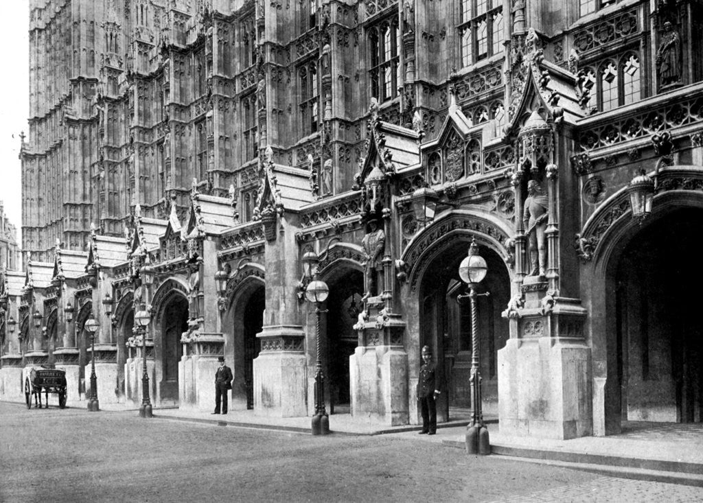 Detail of New Palace Yard, Westminster, London by Anonymous