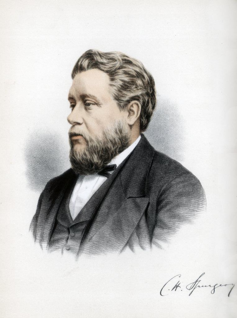 Detail of Charles Haddon Spurgeon, British Baptist preacher by Cassell