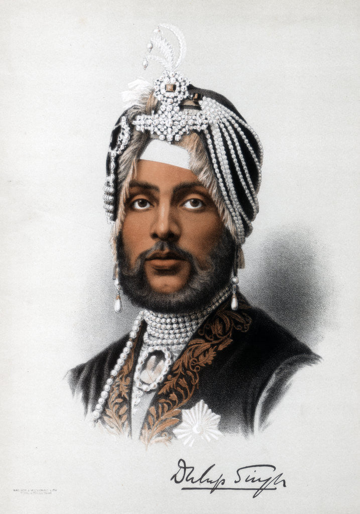 Detail of Duleep Singh, Sikh ruler by Cassell