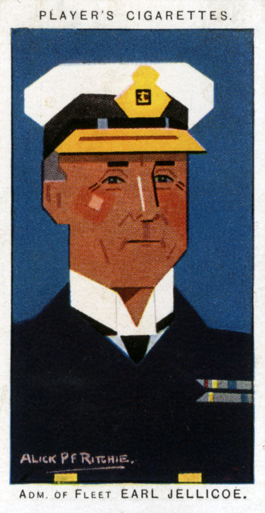 Detail of John Rushworth Jellicoe, 1st Earl Jellicoe, British admiral by Alick P F Ritchie