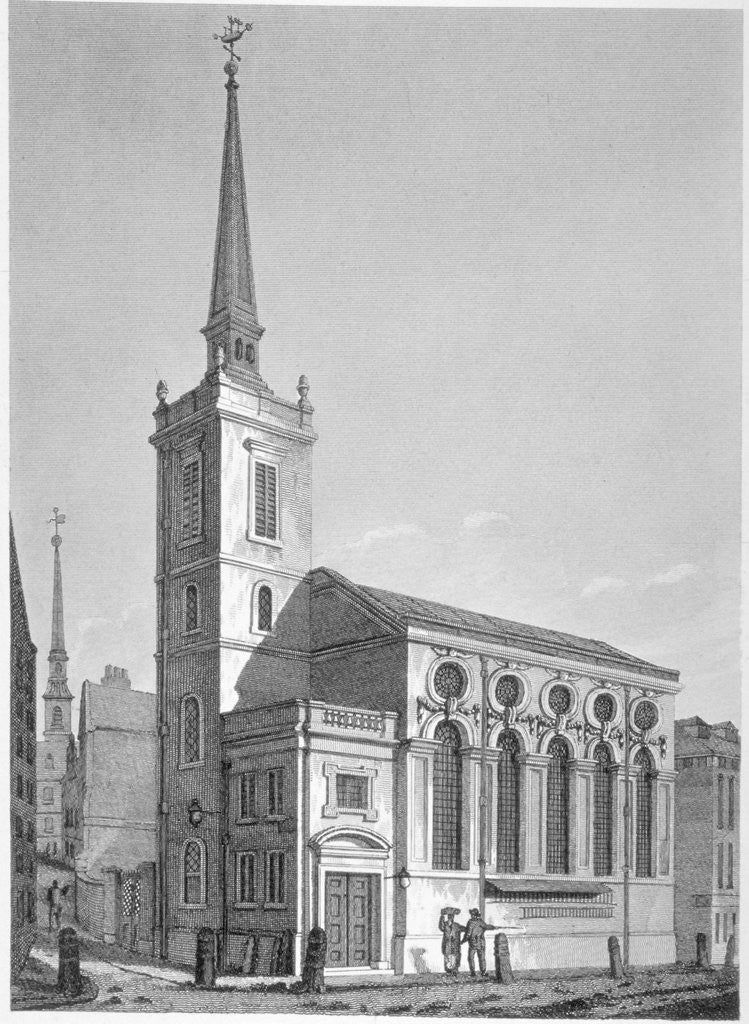 Detail of Church of St Michael, Queenhithe, City of London by Joseph Skelton