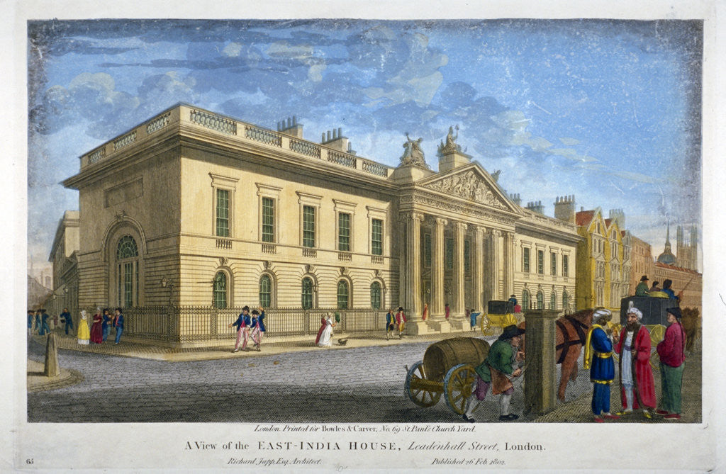 Detail of North view of East India House, Leadenhall Street, City of London by Anonymous