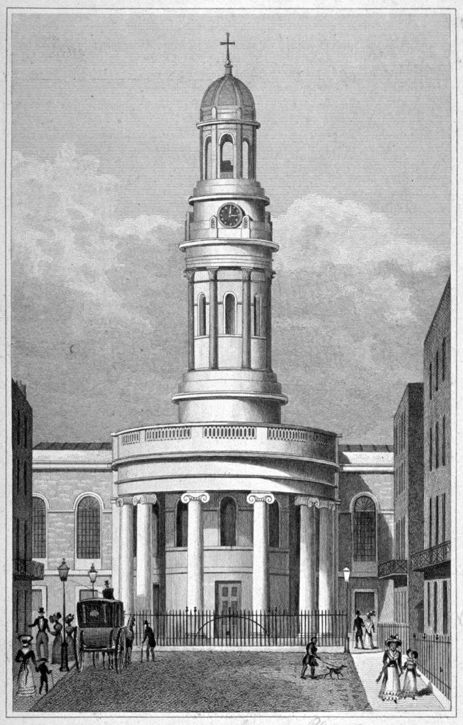 Detail of St Mary's Church, Bryanston Square, Marylebone, London by Anonymous