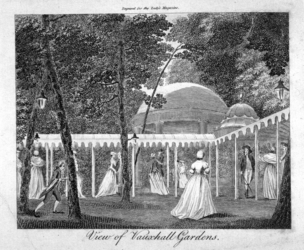 Detail of Vauxhall Gardens, Lambeth, London by Anonymous