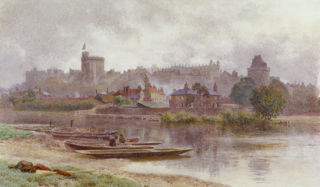 Detail of Windsor Castle in the Gloom by Newton Benett