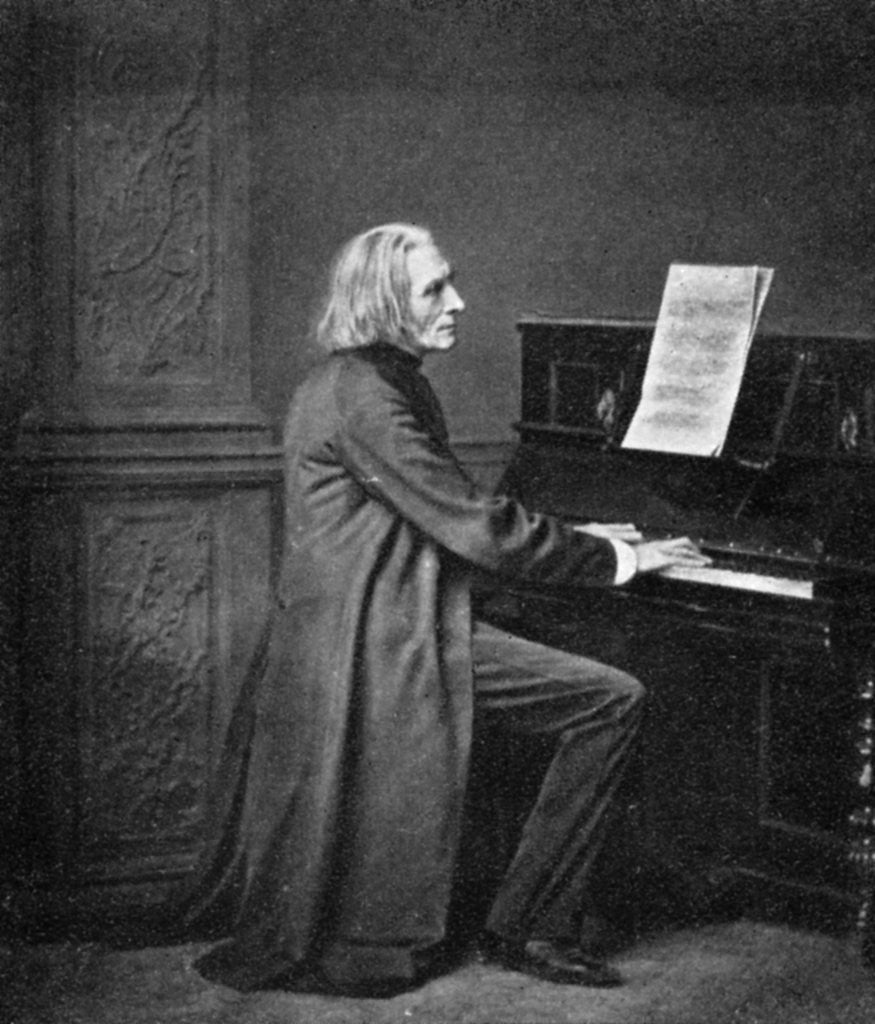 Detail of Franz Liszt, (1811-1886), Hungarian virtuoso pianist and composer by Franz Liszt