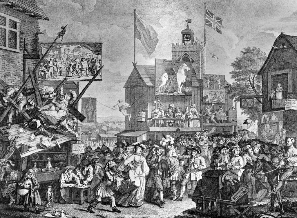 Detail of Southwark Fair by William Hogarth