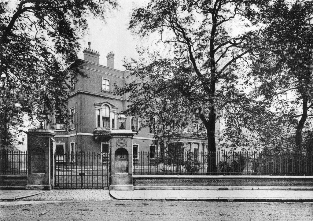 Detail of Portman House, Portman Square by Bedford Lemere and Company