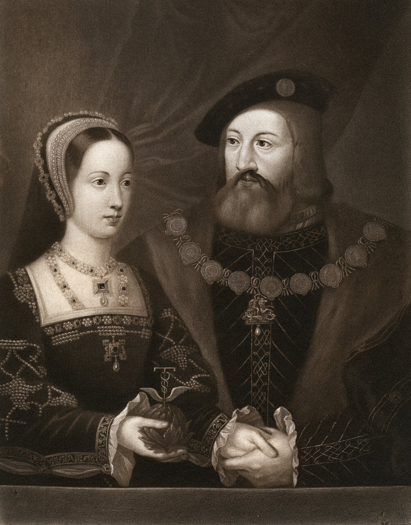 Detail of Mary Tudor and Charles Brandon, Duke of Suffolk by Anonymous