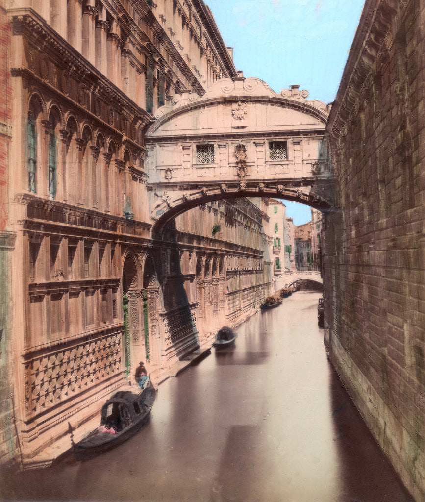 Detail of Bridge of Sighs, Venice by Anonymous