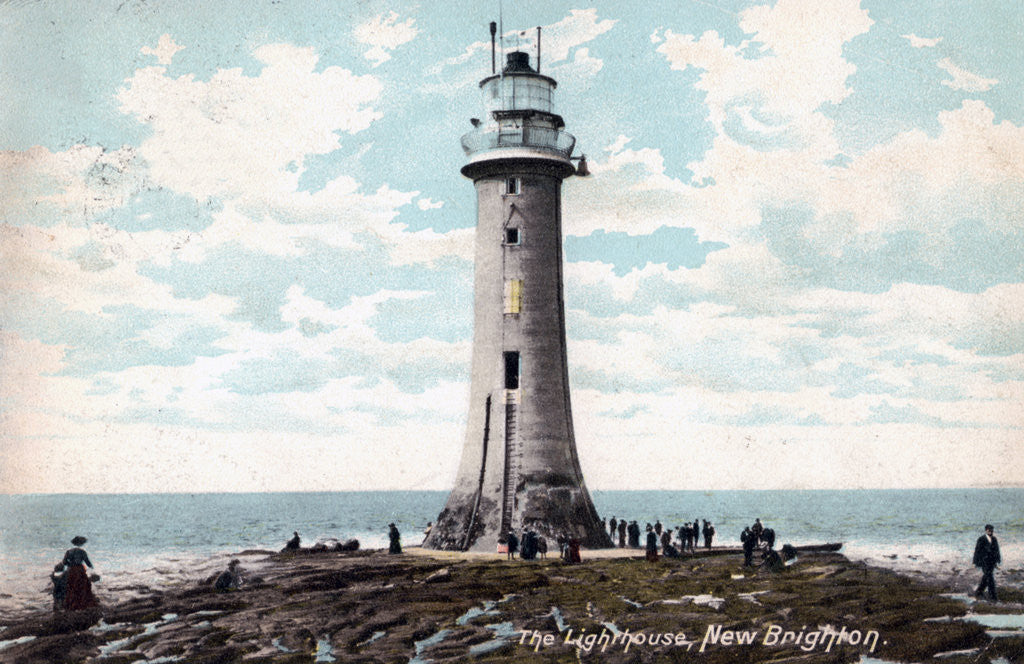 Detail of Lighthouse at New Brighton, Wirral, Merseyside by Anonymous