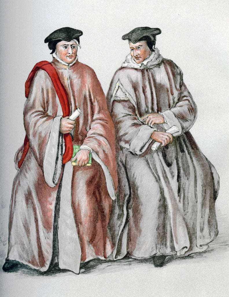 Detail of Judges in their robes by Anonymous