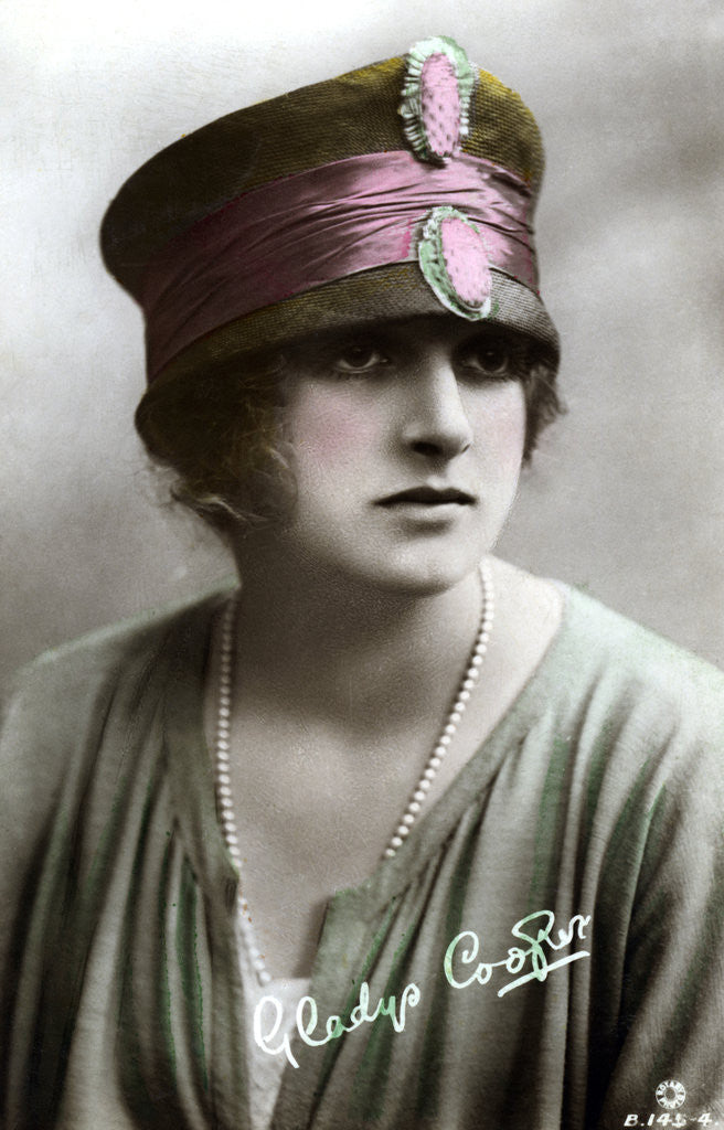 Detail of Gladys Cooper (1888-1971), English actress by Rotary Photo