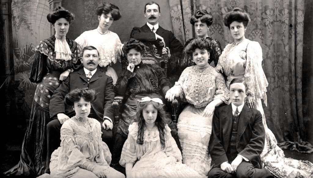 Detail of The Lloyd Family by Rotary Photo