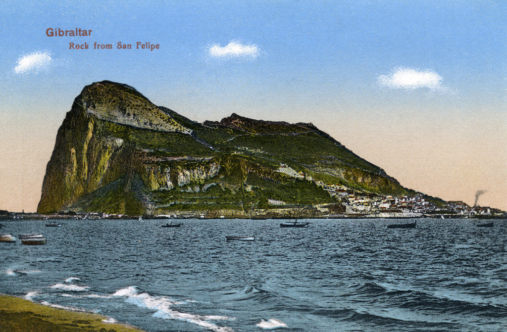 Detail of The Rock of Gibraltar by Anonymous