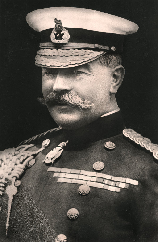 Detail of Field Marshal Earl Kitchener (1850-1916) by Russell & Sons