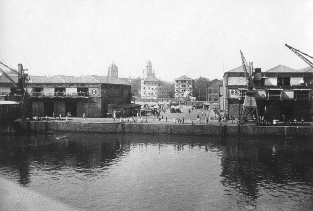 Detail of Alexandra Dock, Bombay, India by Anonymous