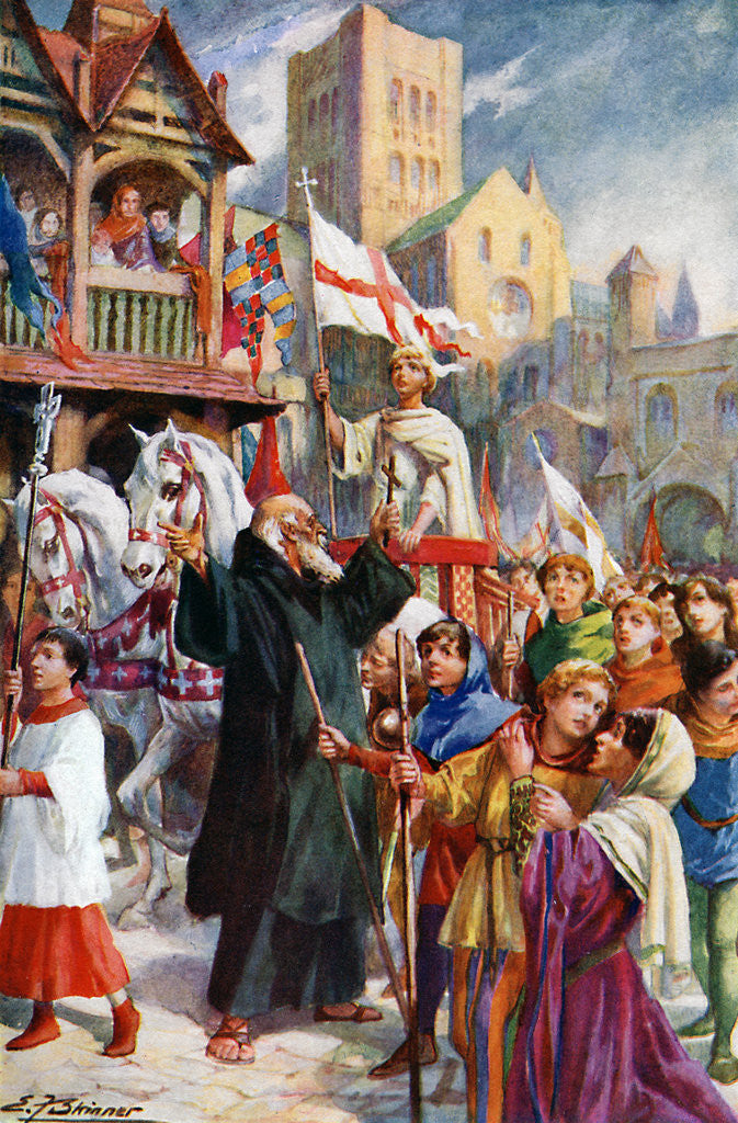 Detail of The Childrens' Crusade of 1212 by EF Skinner