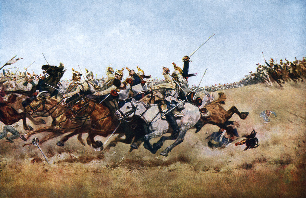 Detail of The Charge of the Cuirassiers at Rezonville by Anonymous