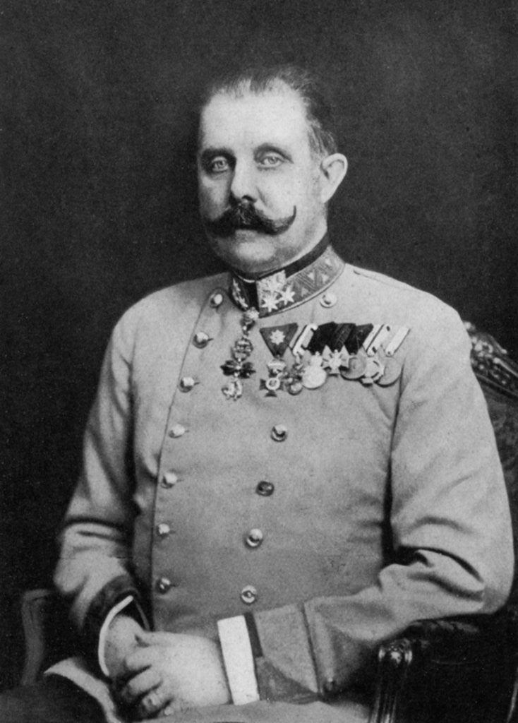 Detail of Archduke Franz Ferdinand of Austria by Anonymous