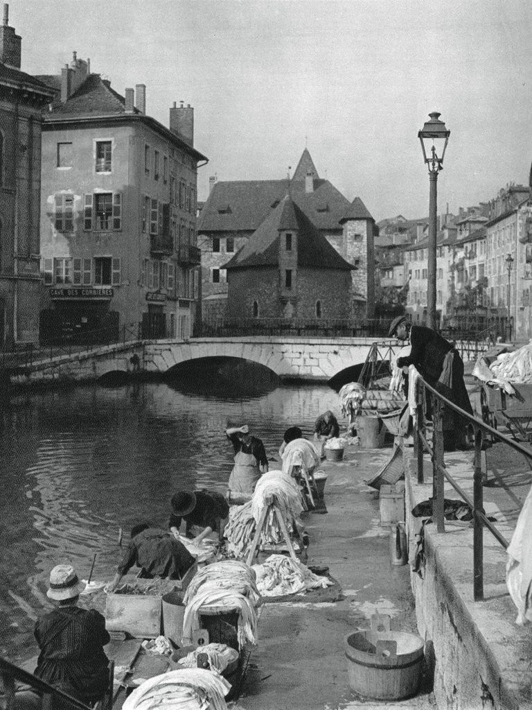 Detail of Thiou canal, Annecy, France by Martin Hurlimann