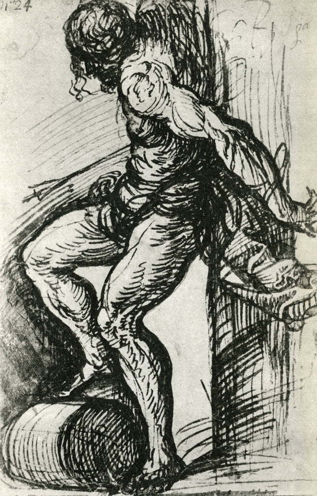 Detail of Sketch for the St Sebastian by Titian