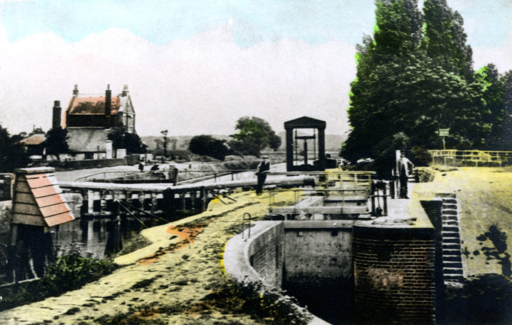 Detail of Teddington Lock, Richmond, London by Cavenders Ltd