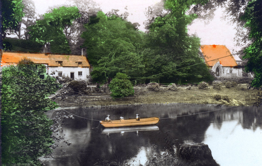 Detail of Erbistock Ferry and Church, Wrexham by Cavenders Ltd