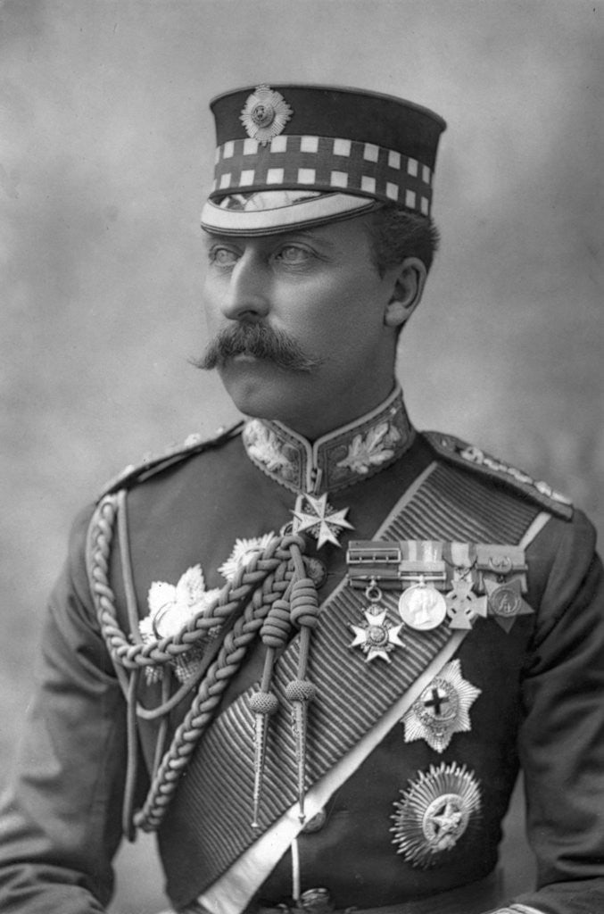 Detail of Prince Arthur (1850-1942), Duke of Connaught by W&D Downey