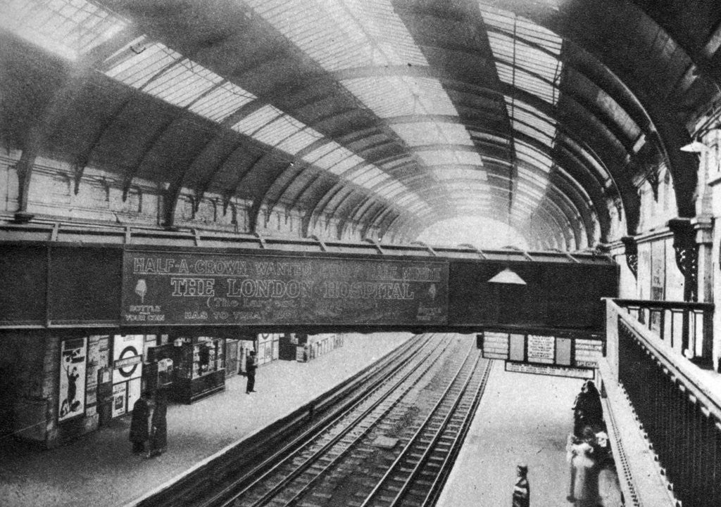 Detail of The course of the Westbourne Aqueduct over Sloane Square Station, London by Anonymous