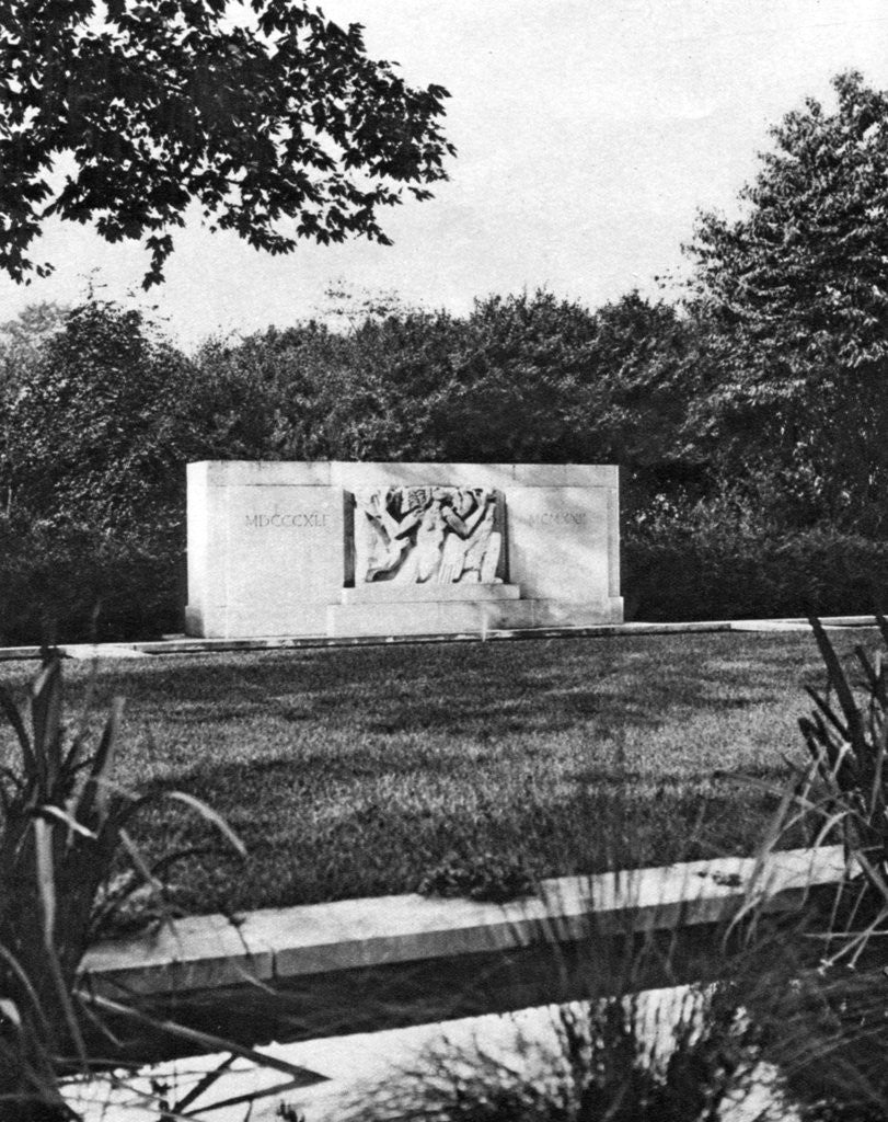 Detail of Hyde Park Bird Sanctuary and Hudson Memorial, London by McLeish