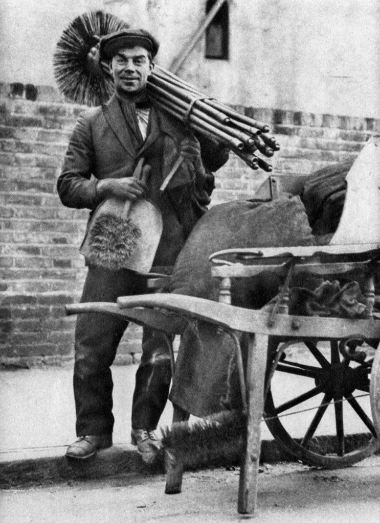 Detail of Chimney sweep, London by McLeish