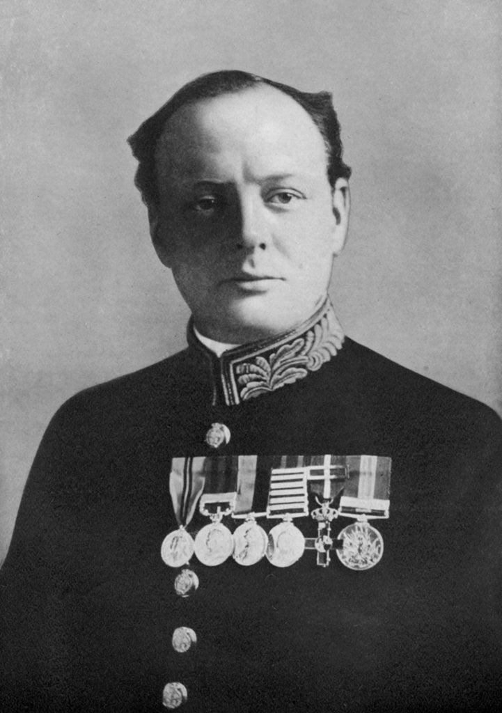 Detail of Winston Churchill, First Lord of the Admiralty by Elliott & Fry