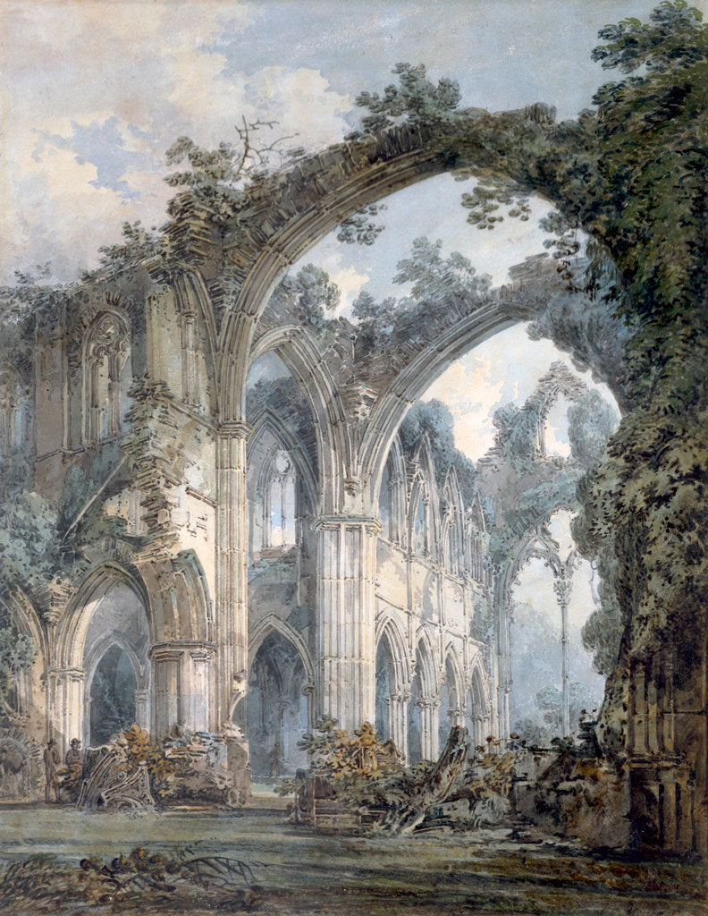 Detail of Inside of Tintern Abbey, Monmouthshire by JMW Turner