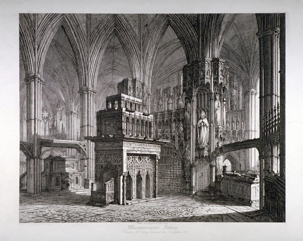 Detail of Interior of the Chapel of King Edward the Confessor, Westminster Abbey, London by John Coney