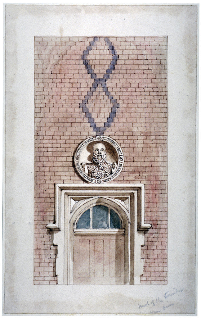 Detail of Van Dun Almshouses, Caxton Street, London by James Findlay