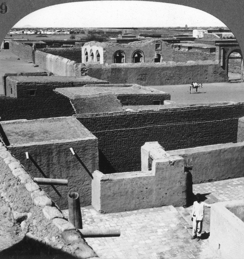 Detail of The tomb of the Mahdi at Omdurman, Sudan by Underwood & Underwood