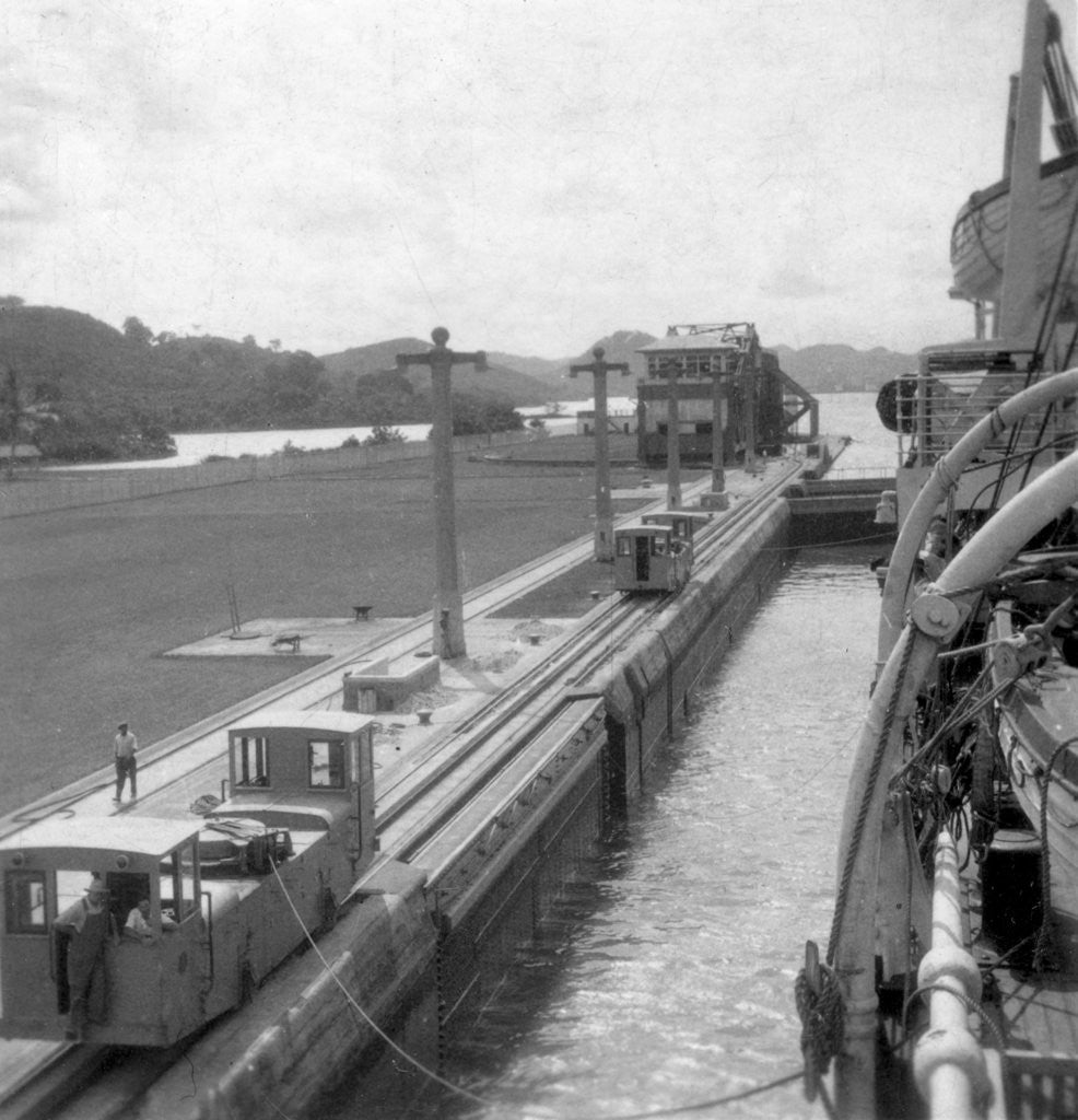 Detail of The SS 'Orbita', Panama Canal by J Dearden Holmes