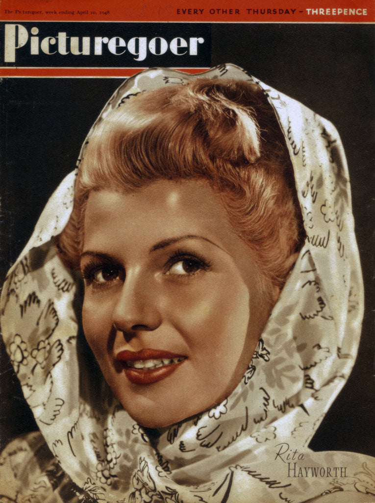 Detail of Rita Hayworth (1918-1987), American actress by Anonymous