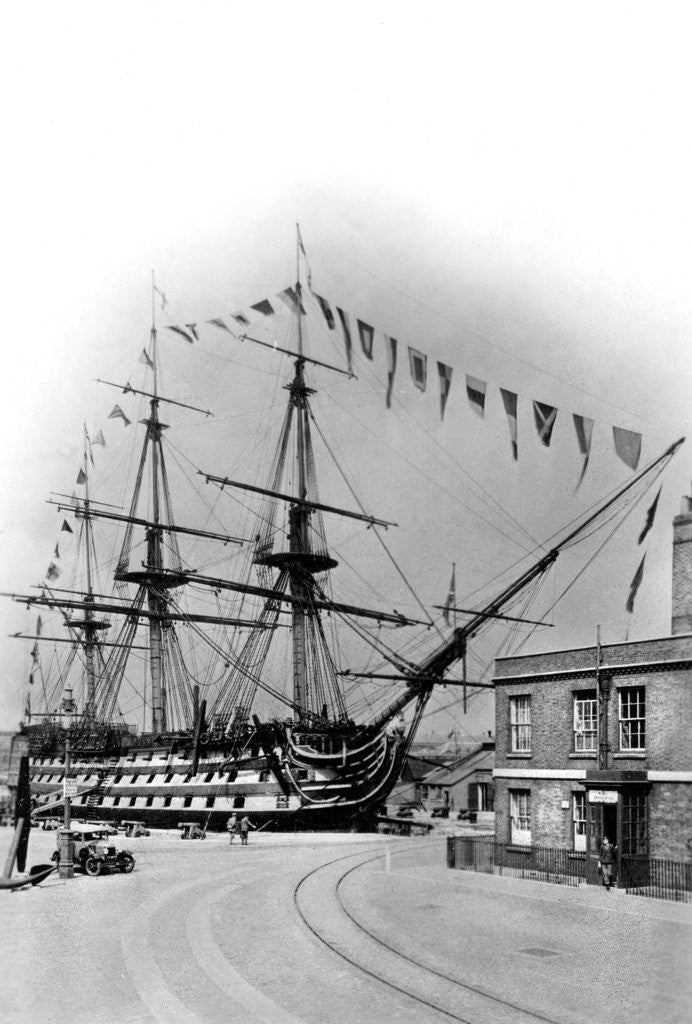 Detail of HMS Victory, Portsmouth, Hampshire by Wright & Logan