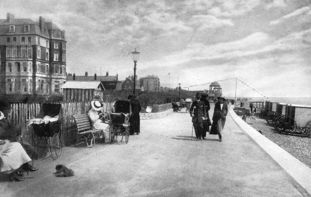 Detail of The Parade, Bexhill-on-Sea, East Sussex by Photochrom Co Ltd of London