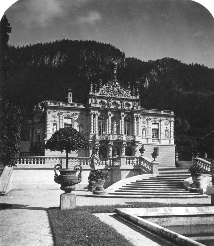 Detail of Linderhof Palace, Bavaria, Germany by Wurthle & Sons