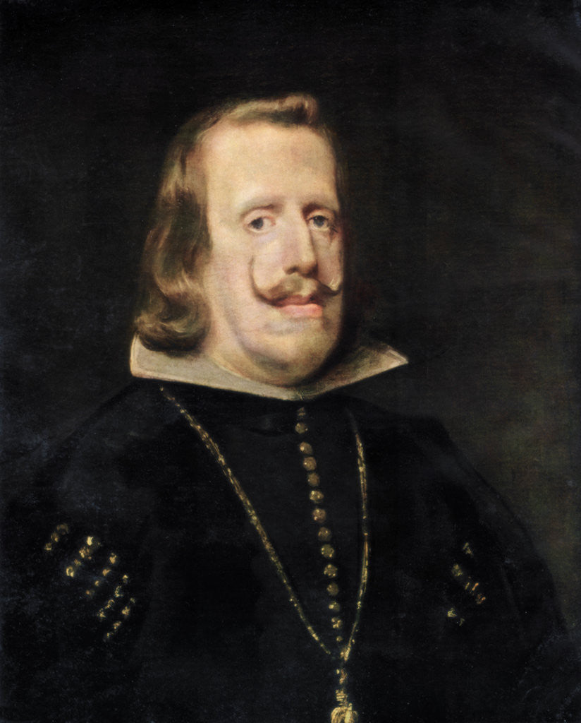 Detail of Philip IV of Spain by Diego Velasquez