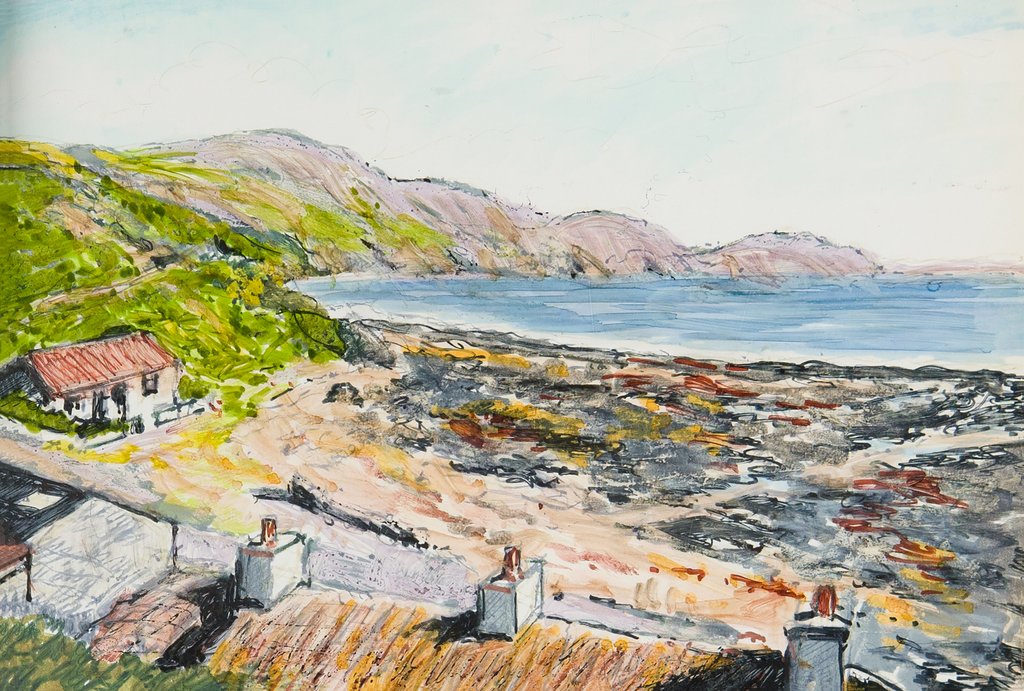 Detail of Niarbyl Bay, looking south by Harold H. Cresswell