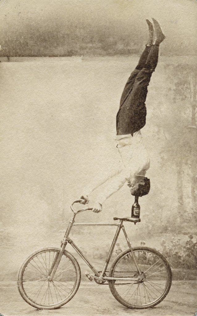 Detail of Trick Cyclist by Anonymous