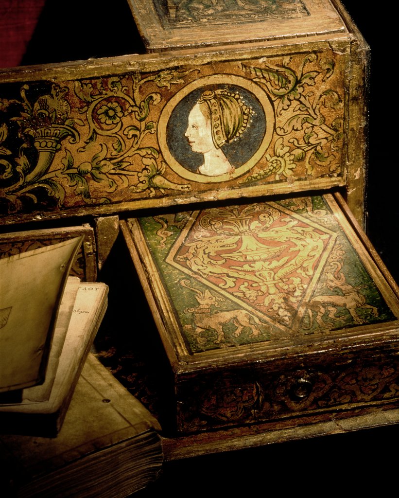 Detail of Writing box by Anonymous