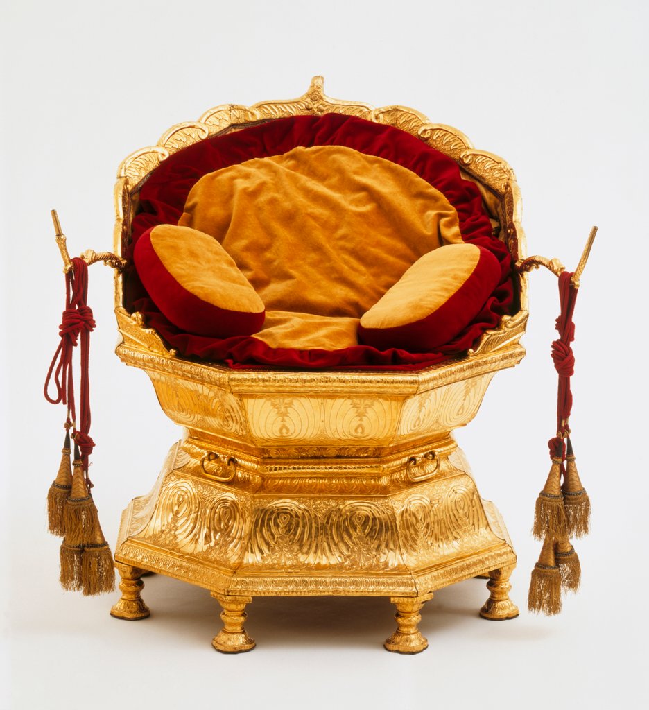 Detail of The Golden Throne of Maharaja Ranjit Singh by Hafiz Muhammad of Multan