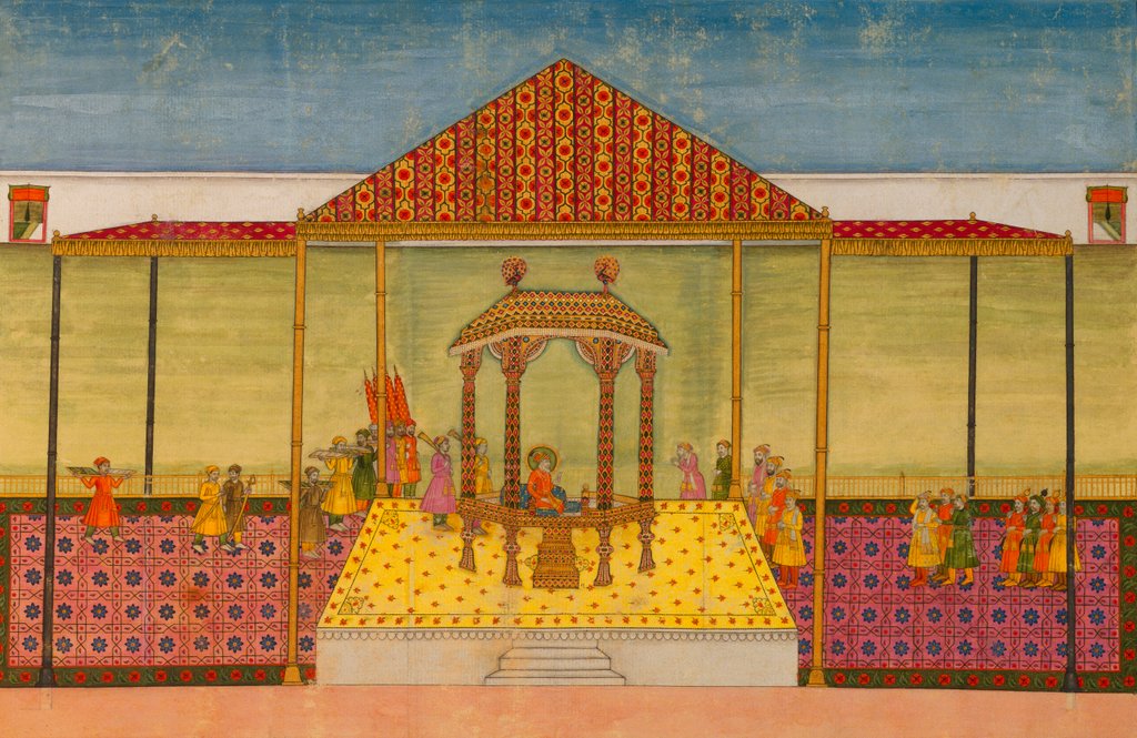 Detail of Shah Jahan on the Peacock Throne by Unknown