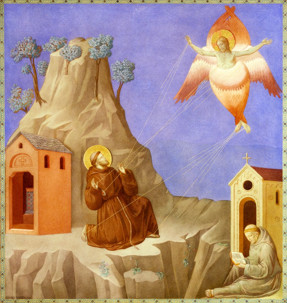 Detail of St Francis Receives the Stigmata by Edward Kaiser